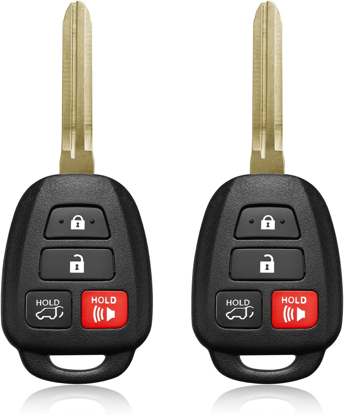 2 Keylessbest Replacement for 2015 2016 2017 2018 Toyota RAV4 Key Fob Remote Control HYQ12BDM 4 Buttons 314MHz
