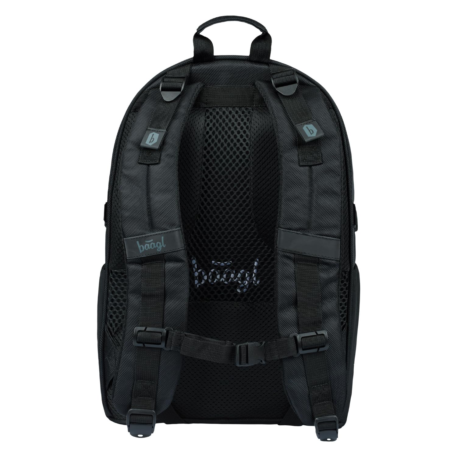 Baagl Schulrucksack Set Jungen Mädchen 5-Teilig ab 3. Klasse - Skate Gold | SKATE Schulrucksack Set mit Turnbeutel, Mäppchen, ergonomischem Rücken und Brustgurt für den Schulalltag.