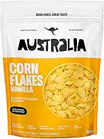 Hart's Natural Cereal Matinal Cornflakes Australia, Sem Adição de Açucar, Sem Glúten, Sem Lactose, Vegano, 100% Natural, Alto em Fibras, 220g