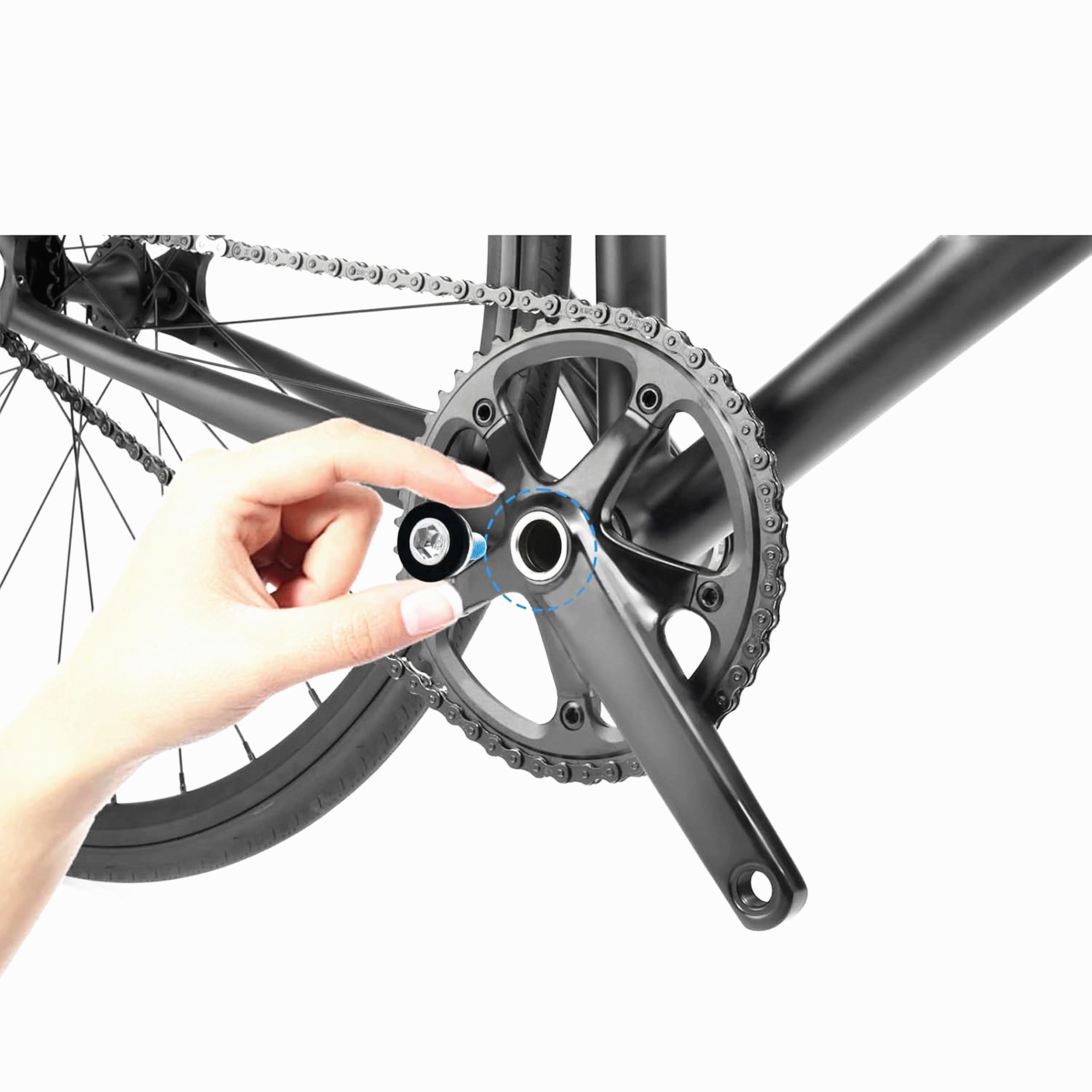 BestParts Guarnitura per bici MTB, 170 mm, 32T, 34T, 36T, 38T, foro