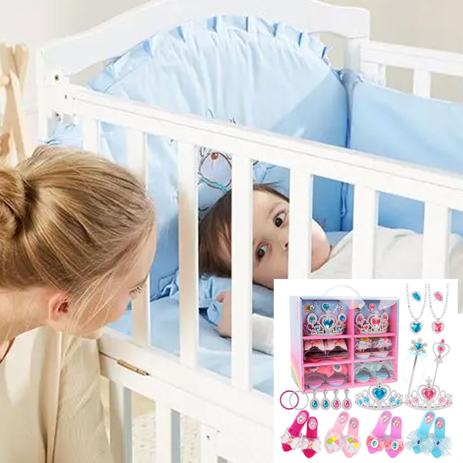 Imagination Rollenspiel Make up Set Kollektion, sicheres und langlebiges Rollenspiel Spielzeug, kreatives Anziehspielzeug Set Anziehen und Schminken von Kindern inspiriert