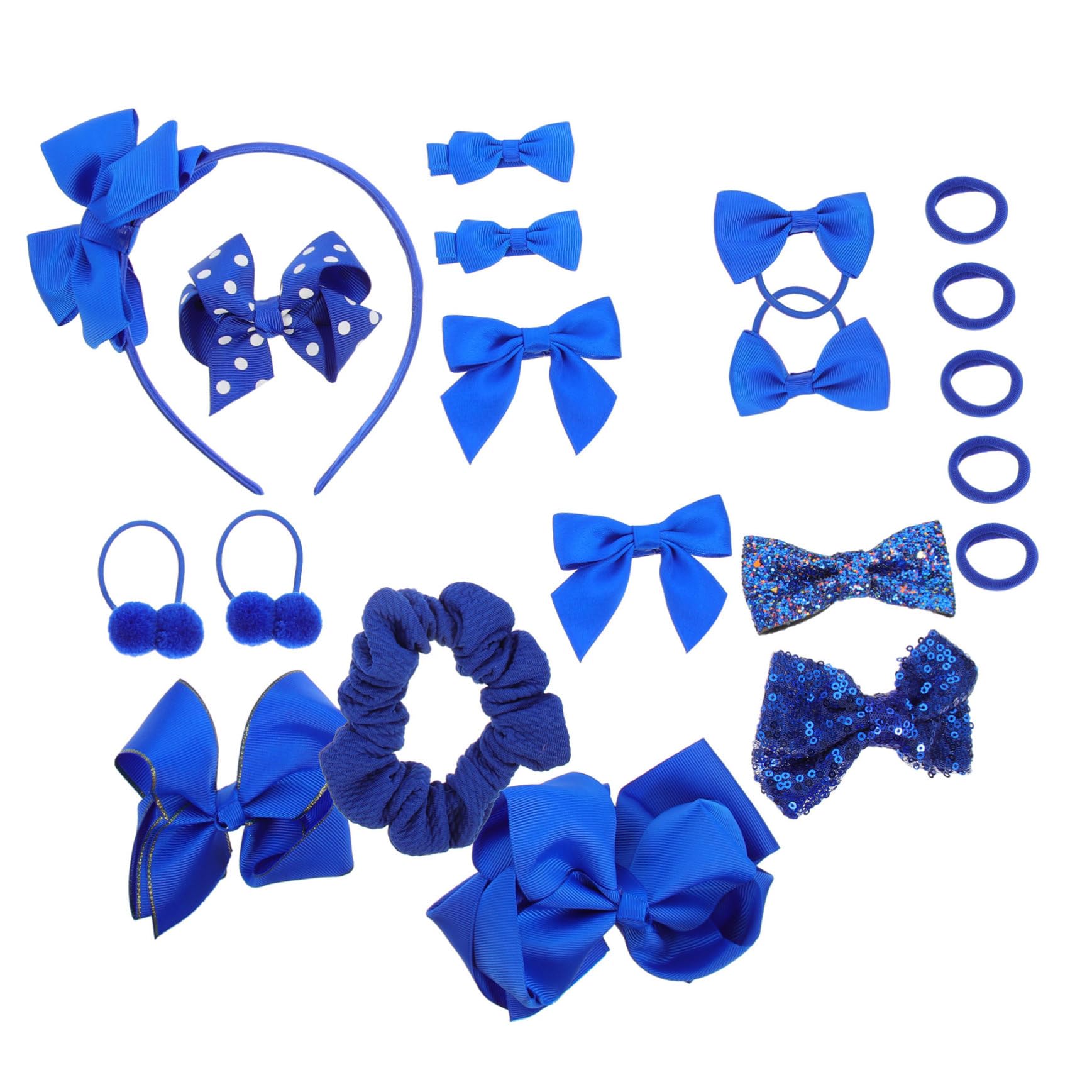 minkissy 60 Piezas Horquilla Azul Tiaras Para Niñas Gomas Azules Lazos Para El Cabello De Niña Niñas Horquillas Lazos Para El Cabello De Las Coleteros Niña Bebita Planchar Chica