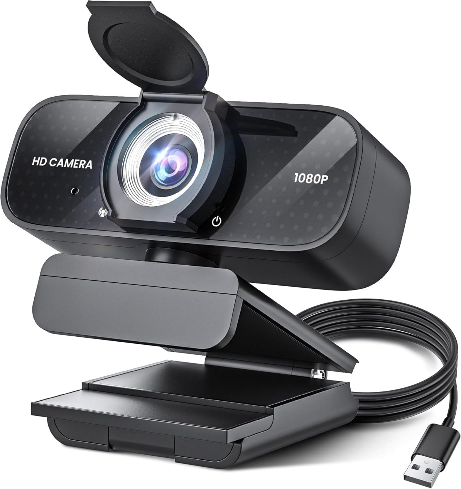 TRAUSI 1080P HD Webcam with Microphone