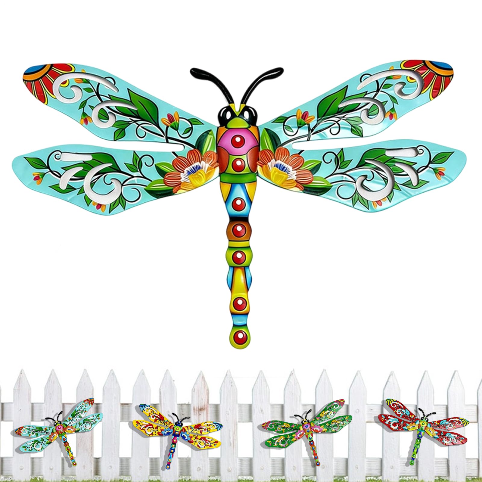 Statue de jardin en métal premium résistante pour décoration murale