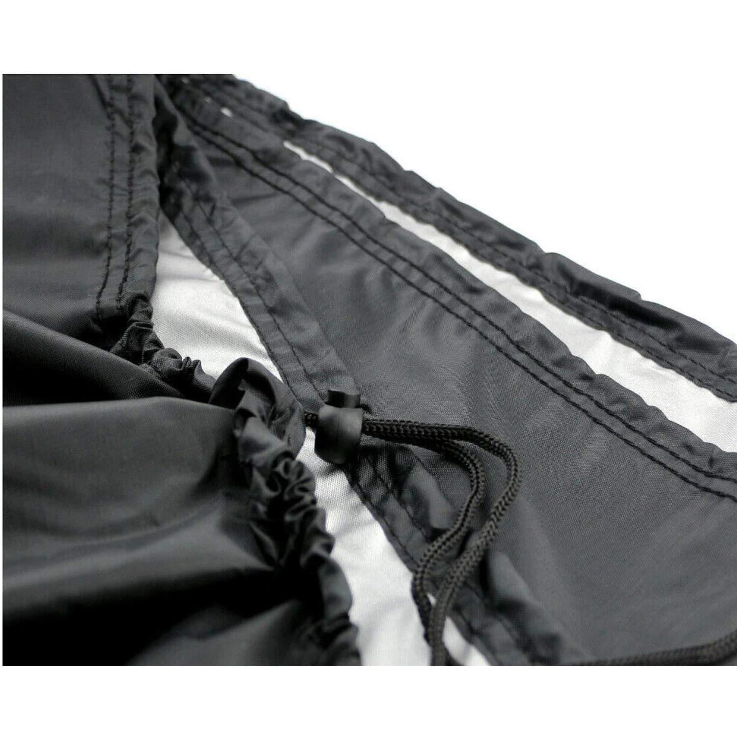 AMSAMOTION Hängesessel Schutzhülle Schwebesessel Oxford Wasserdicht Wetterfest Terrasse Schaukelstuhl Abdeckung mit Kordelzug Schwarz, 190 x 115 cm