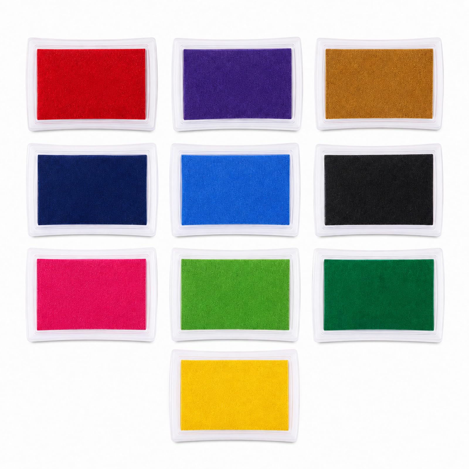 10 PCS Ink Pads for Stamping, Ink Pads Set, Ink Stamp Pad, Stamp Ink Pad