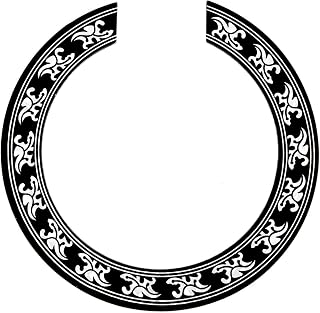 Mocturnity - Adhesivo decorativo para guitarra, clásico acústico, color negro y plateado