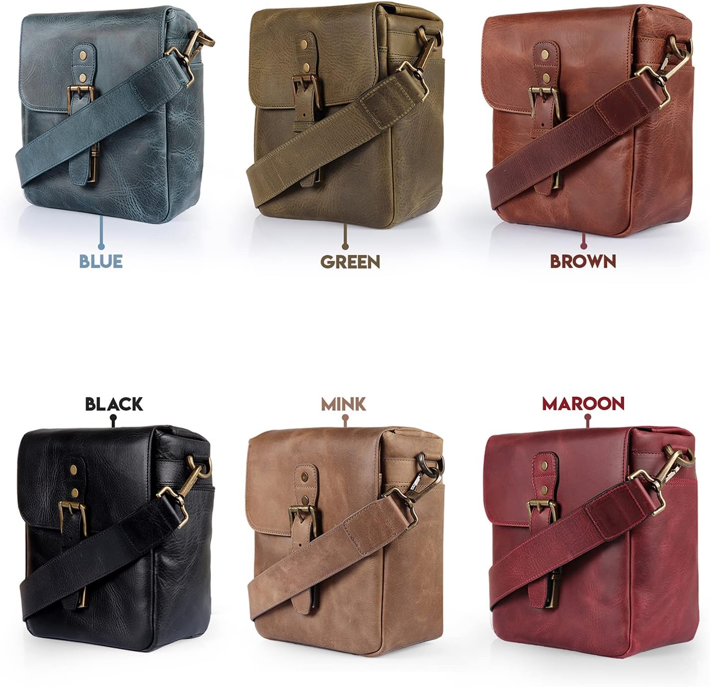 Blасk Frіdау 🔥 MegaGear Torres Mini Genuine Leather Camera Messenger Bag for Mirrorless, Instant and DSLR Cameras