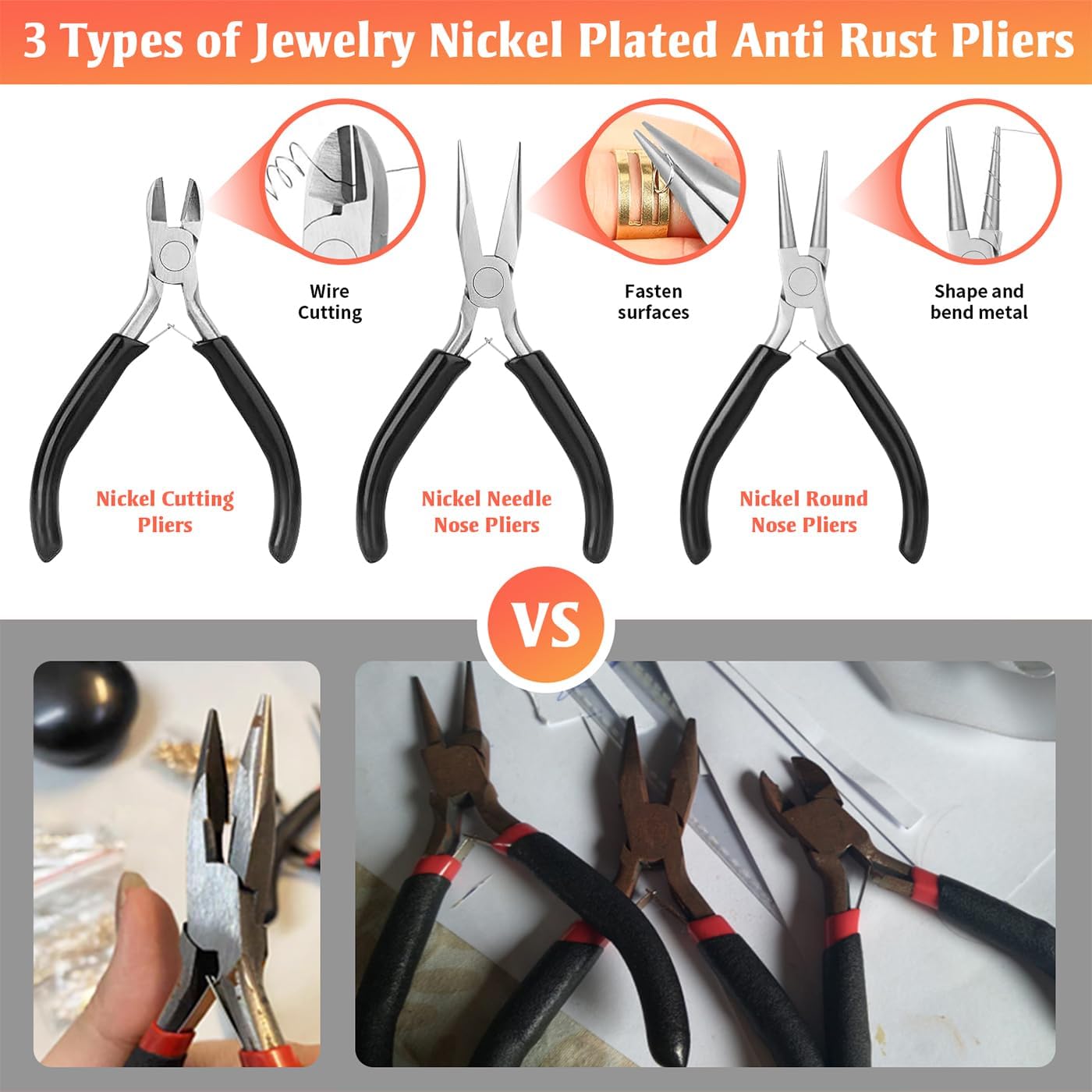 Jewelry Making Supplies for Adults, Permanent Jewelry Starter Kit with Tools,4 Necklaces,Jewelrys Pliers,Jewelrys Wires,Findings,Magnifier & Storage Bag,Perfect for Men's and Women's Jewelrys Projects - Image 5