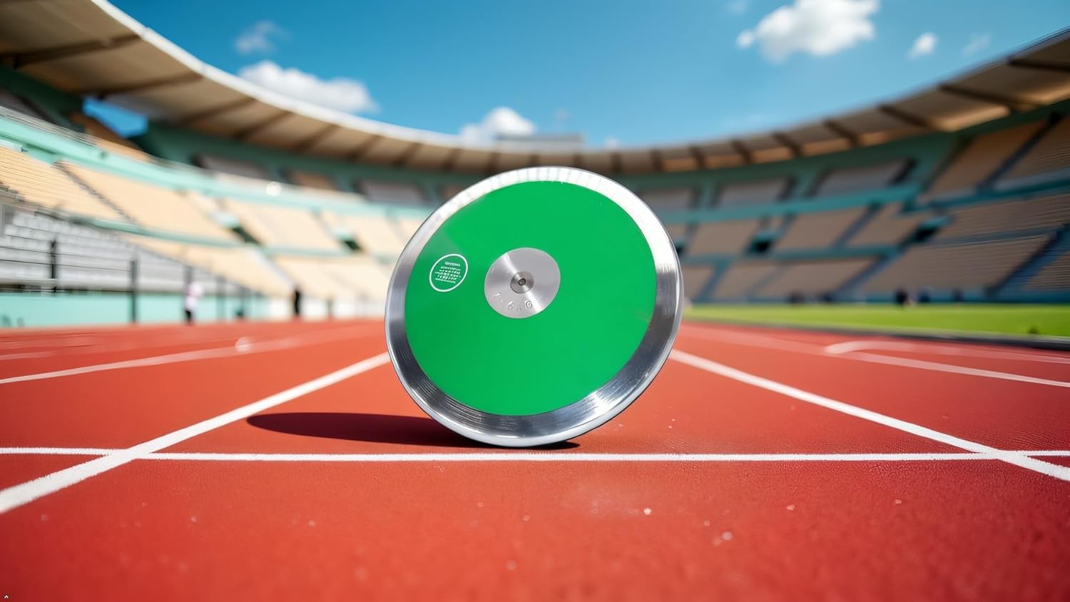 RT Green Sabre Discus. 1k discus. 1 kg discus. 1kg discus. Enhance your discus throwing experience with a discus that embodies cutting-edge technology, robust durability, and exceptional performance.