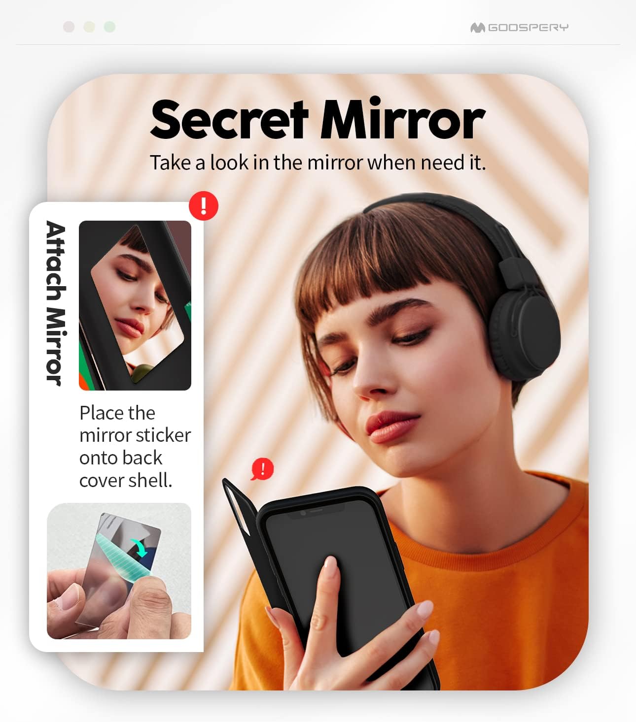 GOOSPERY Magnetic Door Bumper Compatible with iPhone 11 Pro Max Case, Card Holder Wallet Easy Magnet Auto Closing Protective Dual Layer Sturdy Phone Back Cover - Black