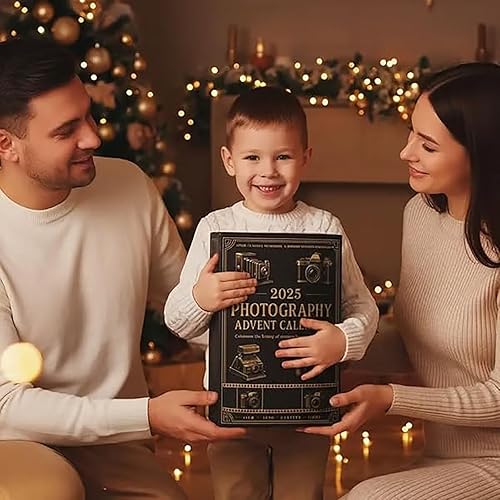 Miniatura 6 de Calendario de Adviento de fotografía 2025, calendario de Adviento de fotografía 2025, cuenta regresiva de Navidad de 24 días con 24 adornos de