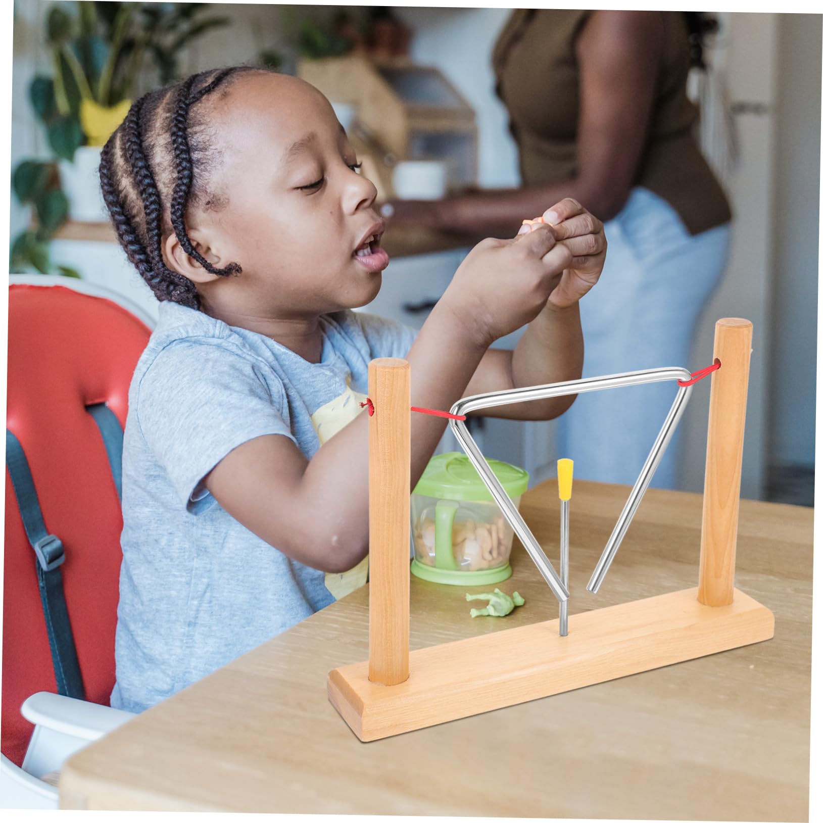 Triangel Schlaginstrument mit Schlägel, 2 Satz für Kinder
