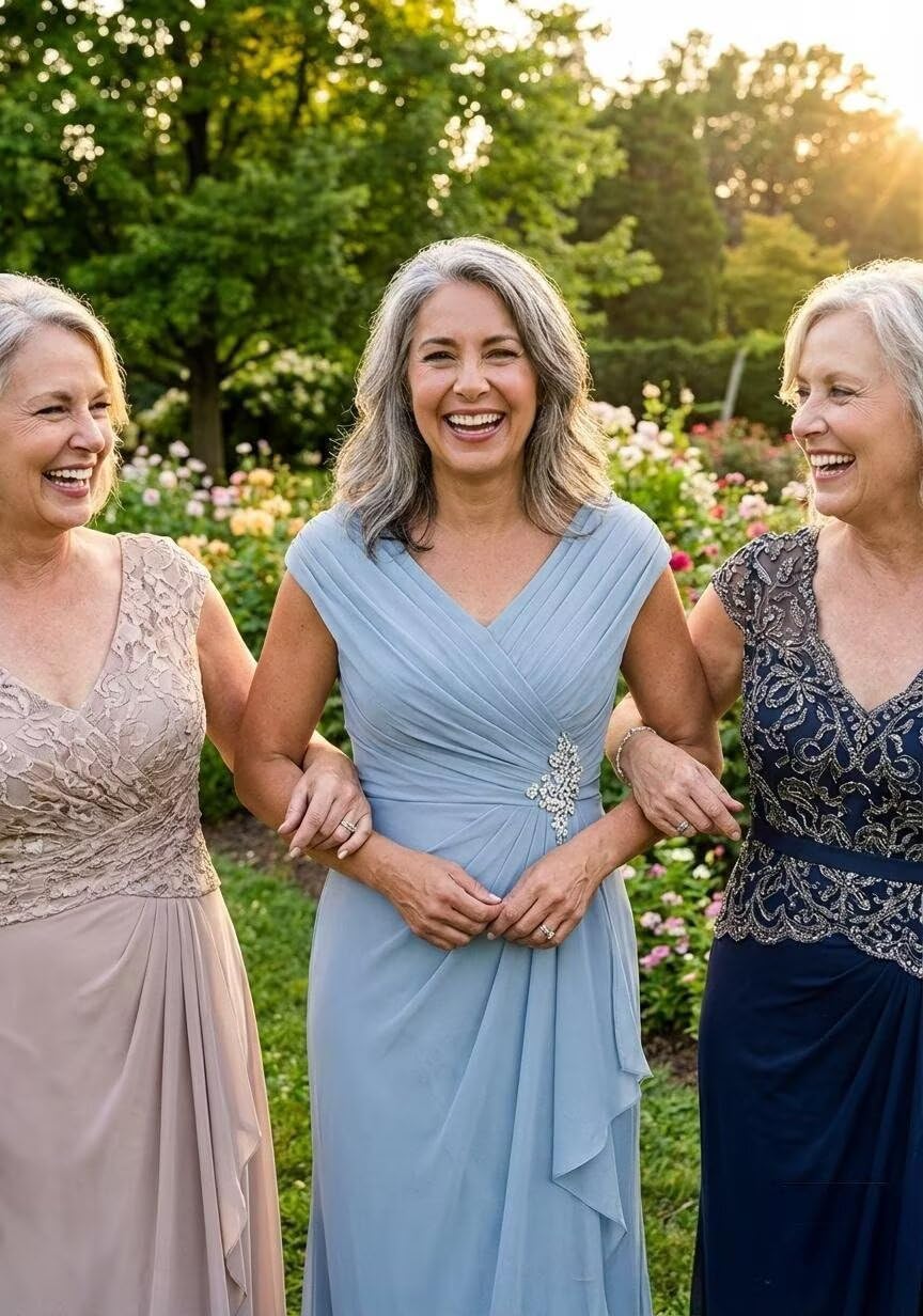 Cap Sleeve V Neck Mother of The Bride Dresses for Women 2025 Long Ruched Mermaid Formal Evening Dress - Image 3