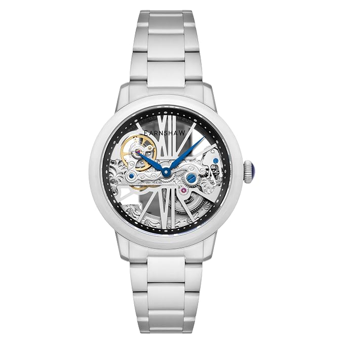 Earnshaw Cornwall Bridge Automatic Silver Round Dial Men's Watch - ES-8287-11