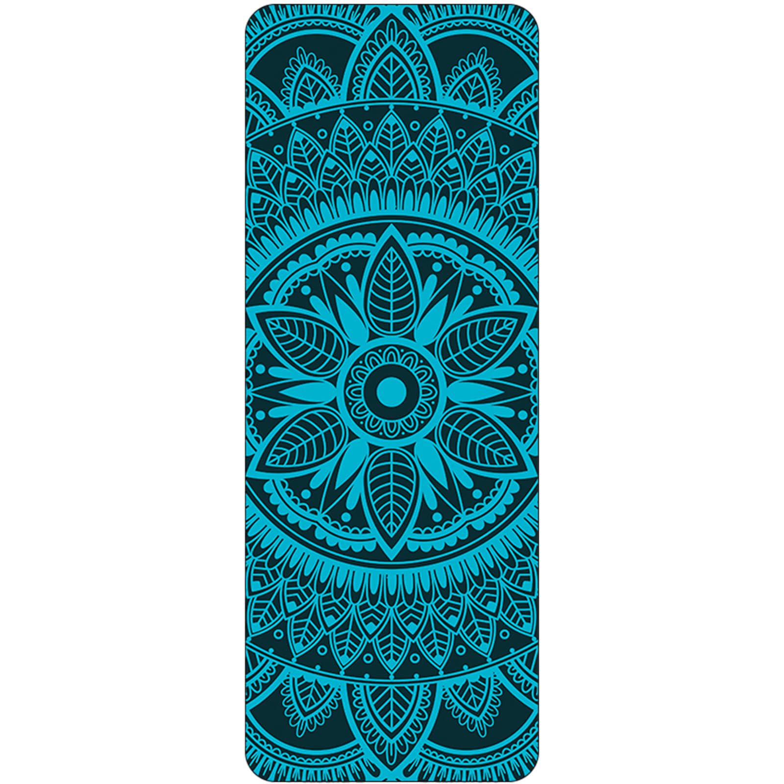 FANSU Yoga Mat for Women, 1mm Thick Non-Slip Exercise Mat Foldable Pilates Mat Portable Travel Yoga Mat Lightweight Travel Yoga Mat Folding Gym Mat for Home Meditation and Fitness (183x68cm,Yoga 8)