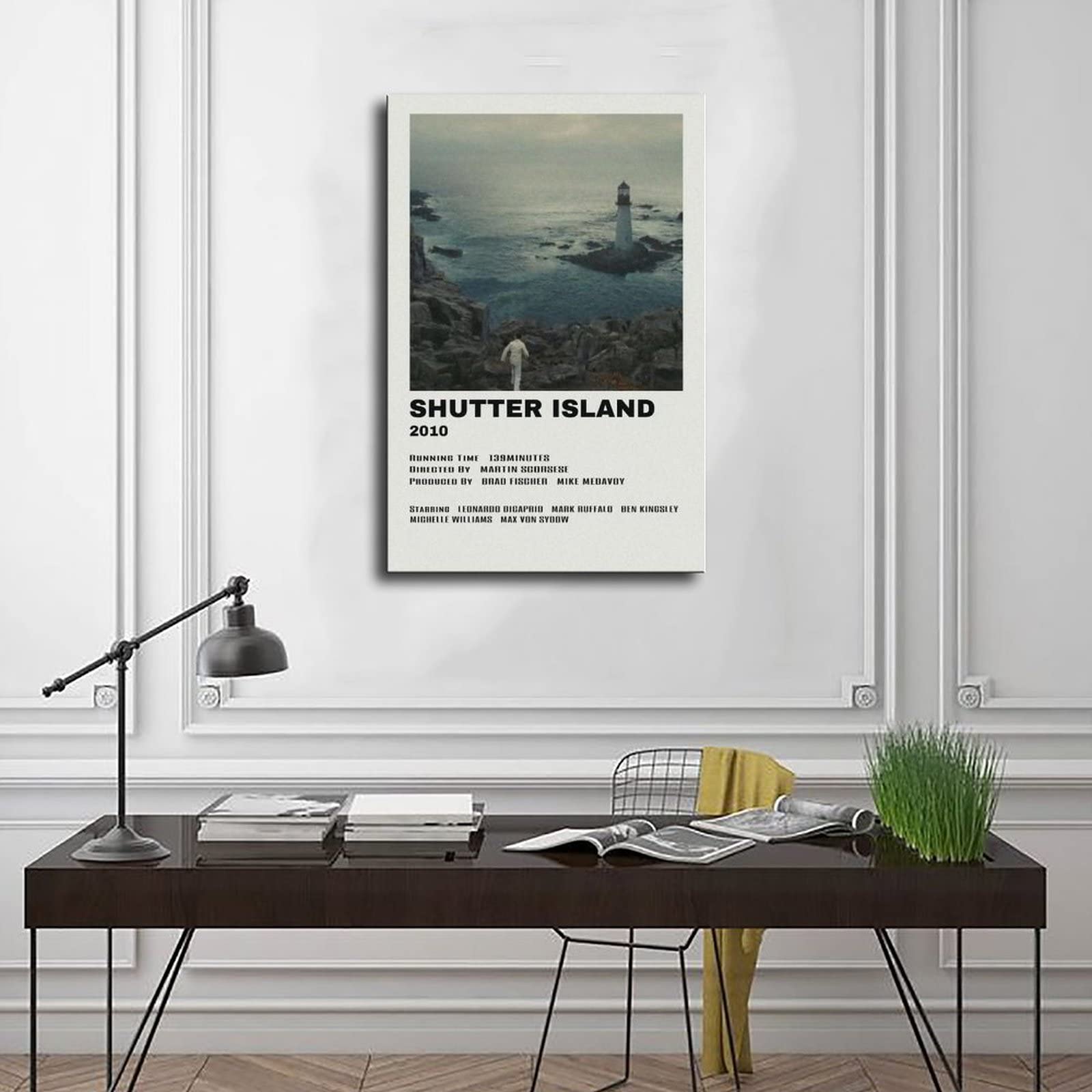 Poster Su Tela Shutter Island - Decorazione Parete 30x45 Cm, Film Iconico, Senza Cornice, Per Camera