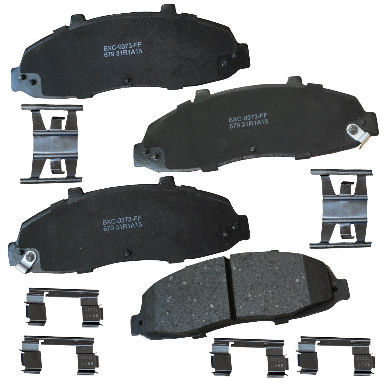 Bendix Premium SBC679 Ceramic Front Brake Pads for Ford F-150 2003-1997, F-150 Heritage 2004, F-250 2007-2000, Lobo 1998-1997, Lobo 2003-2000, Lincoln Blackwood 2003-2002