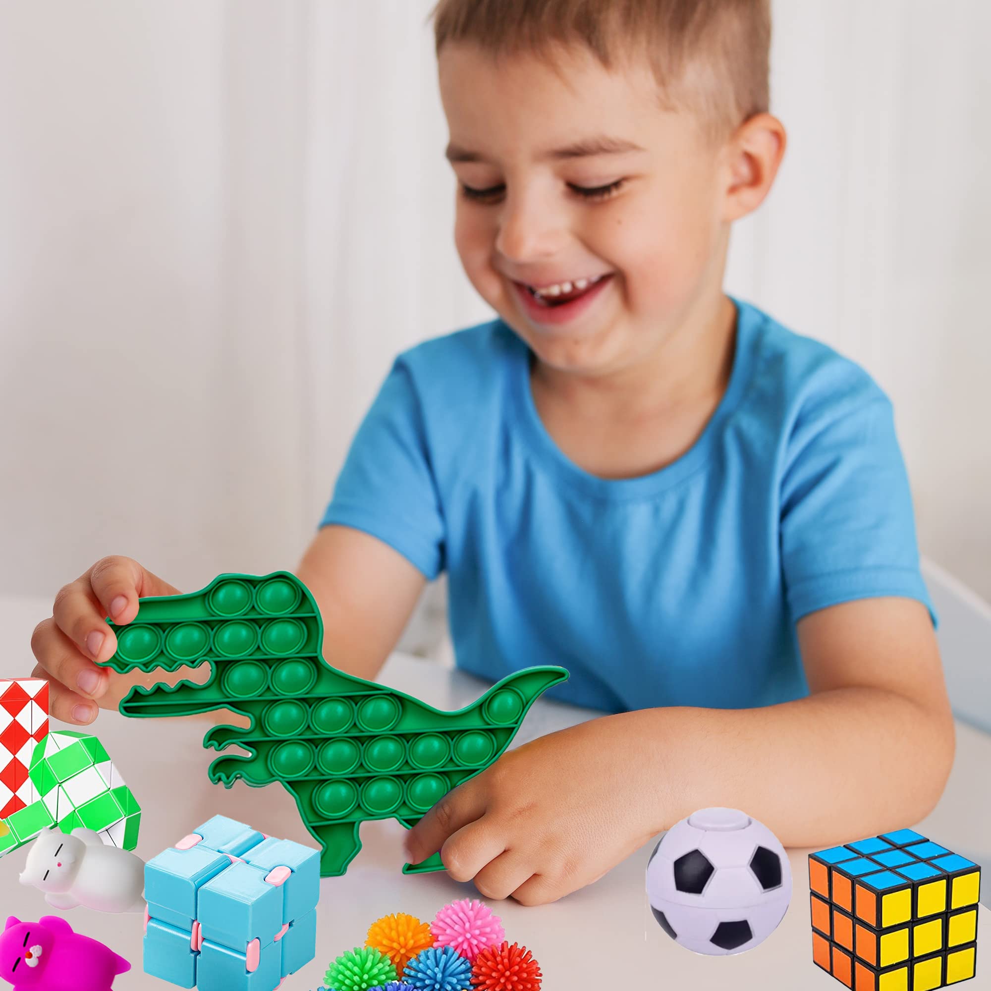 Buy (60 Pcs) Fidget Toys, Pop Its It Fidgets Set, Kids Party Favors