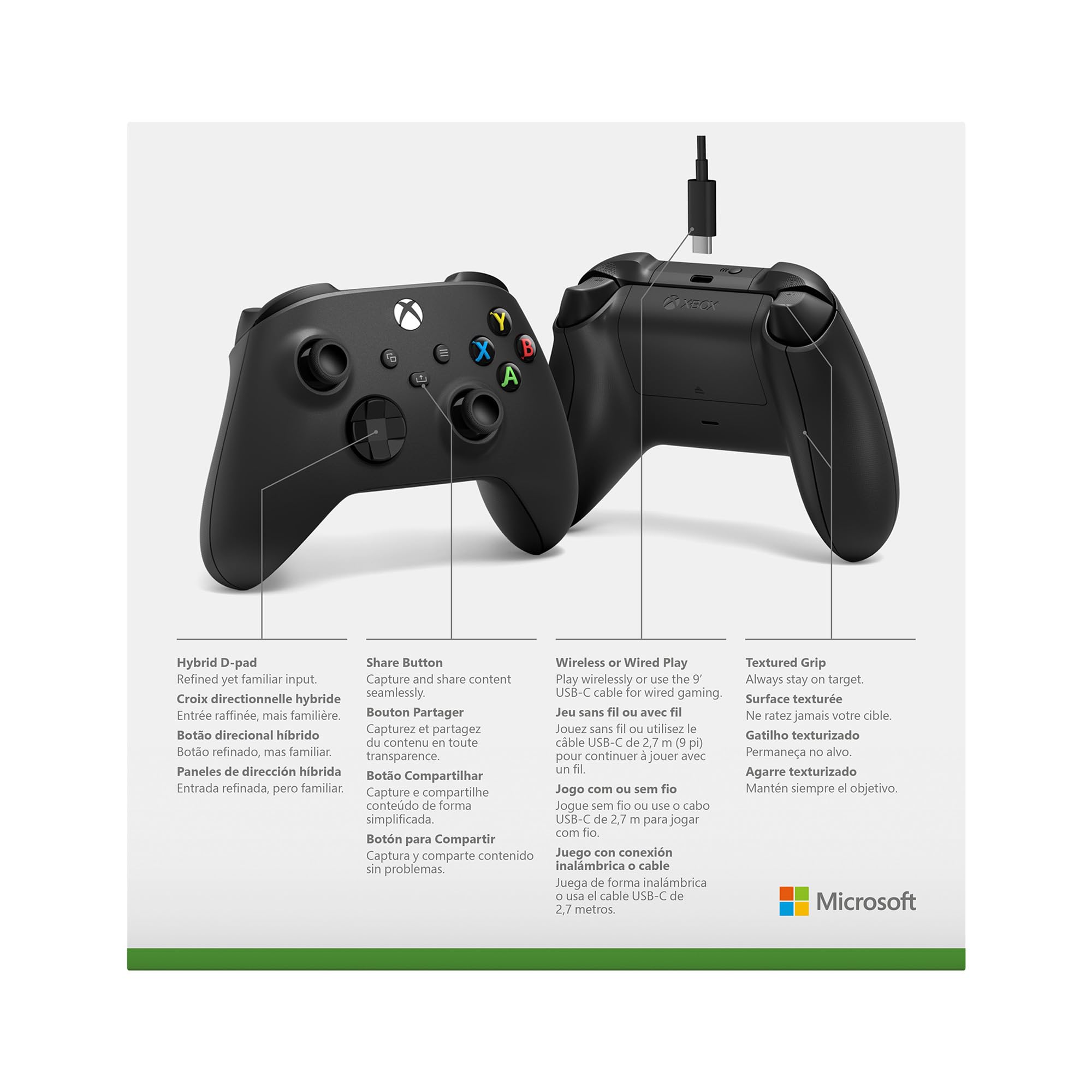 Xbox Wireless Controller + cable USB-C
