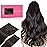 WENNALIFE Clip in Hair Extensions, 150g 24 Inch 9pcs Dark Brown Human Hair Extensions Thicker Clip in Hair Extensions Real Human Hair Clip Set Double Weft