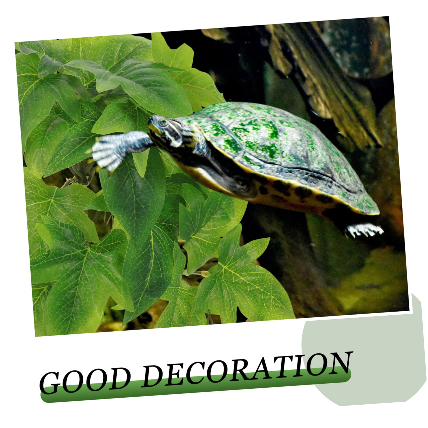 BESPORTBLE 5stücke Terrarium Kunstpflanze Wanddeko Für Reptilienbecken Simulierte Pflanze Für Aquarium Terrarium Langlebig Dekorative Kletterpflanze Für Eidechsen Und Schlangen