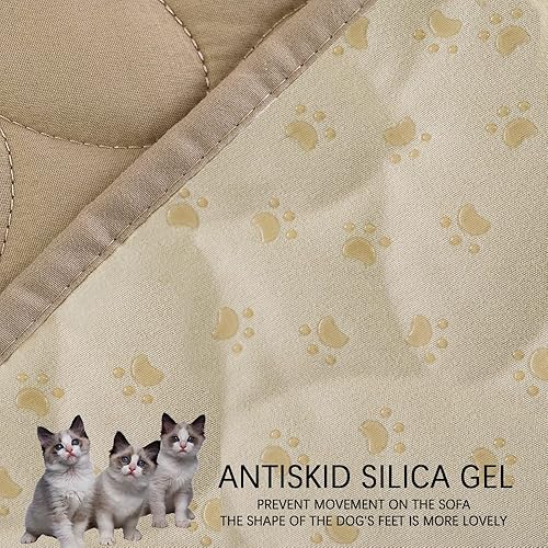 Miniatura 3 de Ameritex Funda de cama para mascotas, manta para cama de perro para sofá y muebles, impermeable, nuevo diseño de patrón (40 x 50 pulgadas, verde)