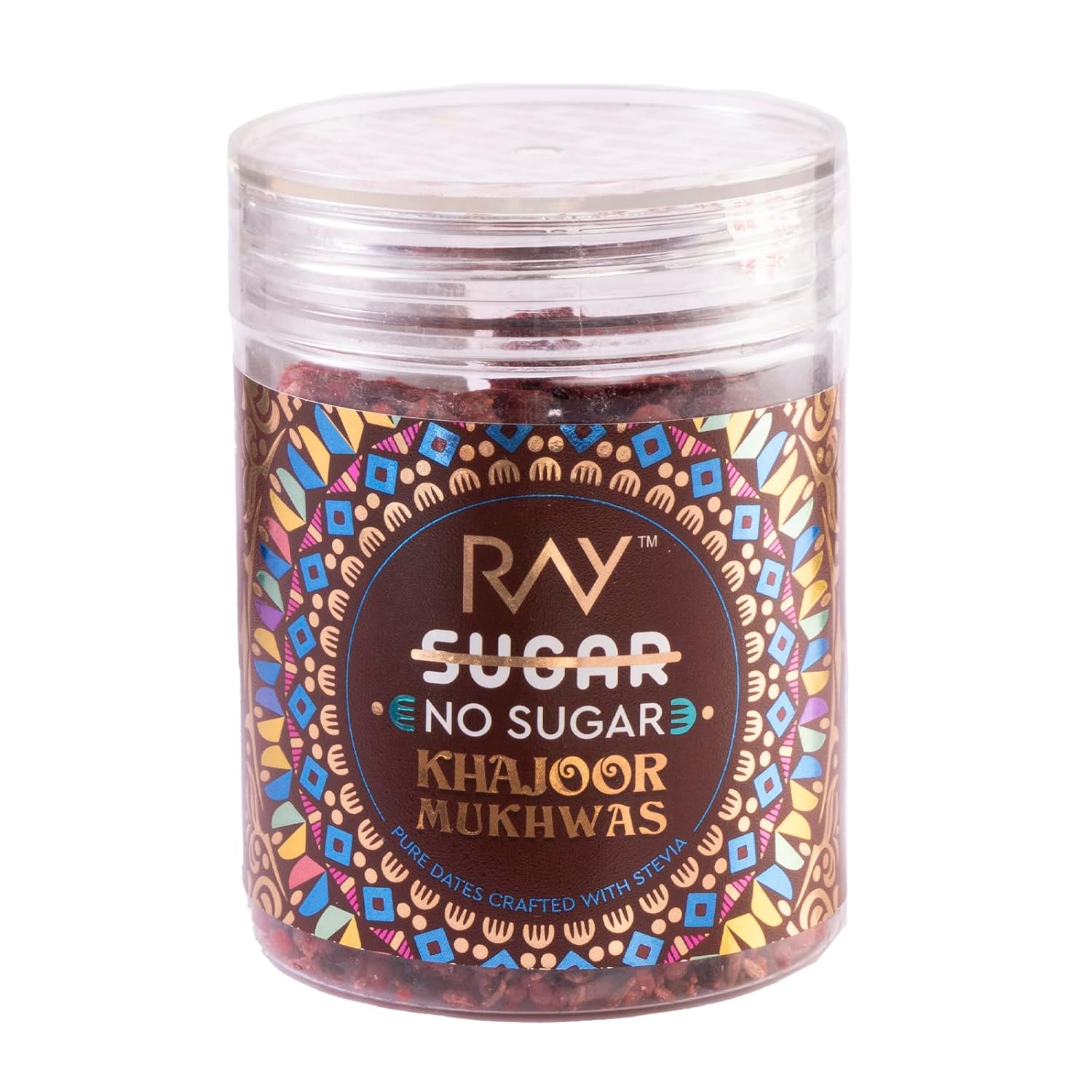 RAY No Sugar Khajoor Mukhwas, After Meal Snack, Digestive, Mouth Freshener made with Dates, Fennel seeds & Natural Stevia Sweetener, Vegan| Gluten-free | Diabetic friendly- (120...