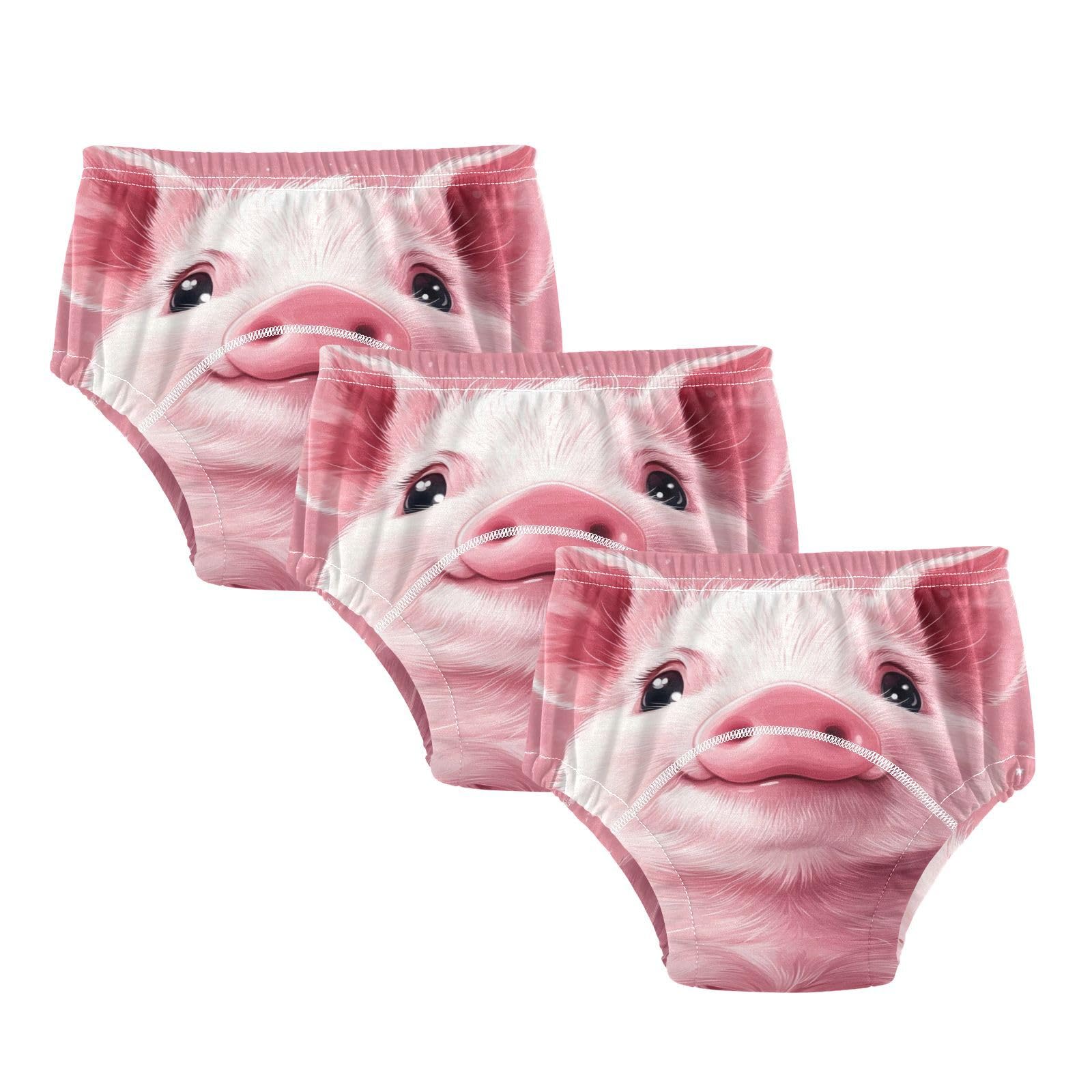 Coikll Pink Pig Toddler Training Underwear Waterproof Baby Pee Pants -4T