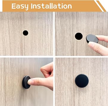62PCS 6 Sizes Black Rubber Plugs for Round Holes Silicone Plugs, 1