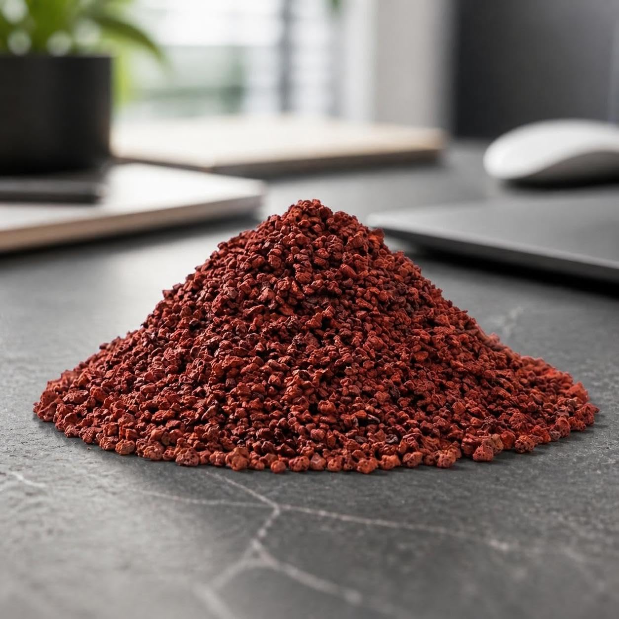 Piedra Volcánica Roja para Sustrato y Plantas, Material Filtrante, Piedra volcánica roja, 2-4 mm, 4.5-5 kg, tamizada