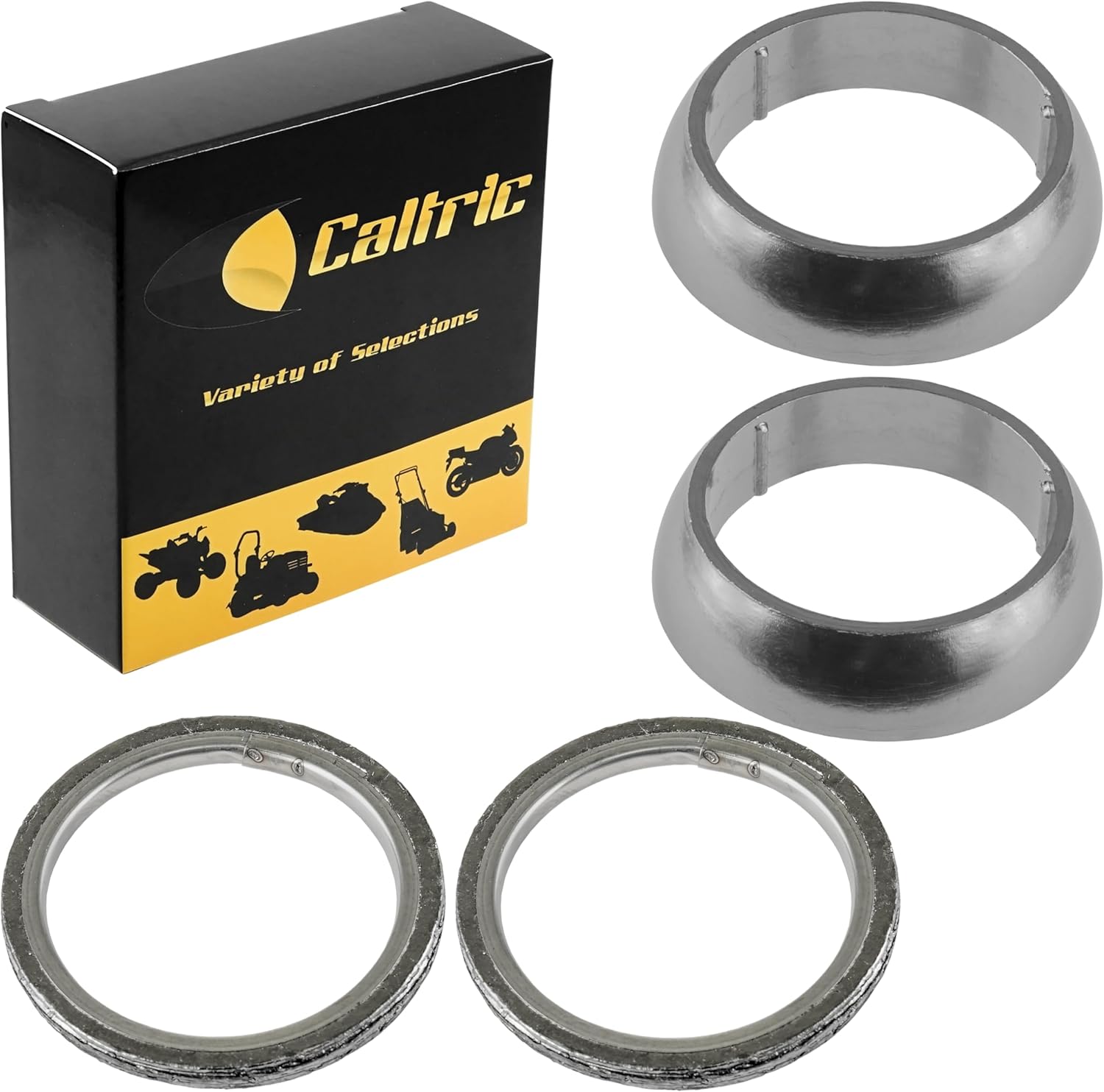 Caltric Muffler Silencers Pipe Gasket Kit Compatible With Can-Am Commander Max 1000R 2018-2019