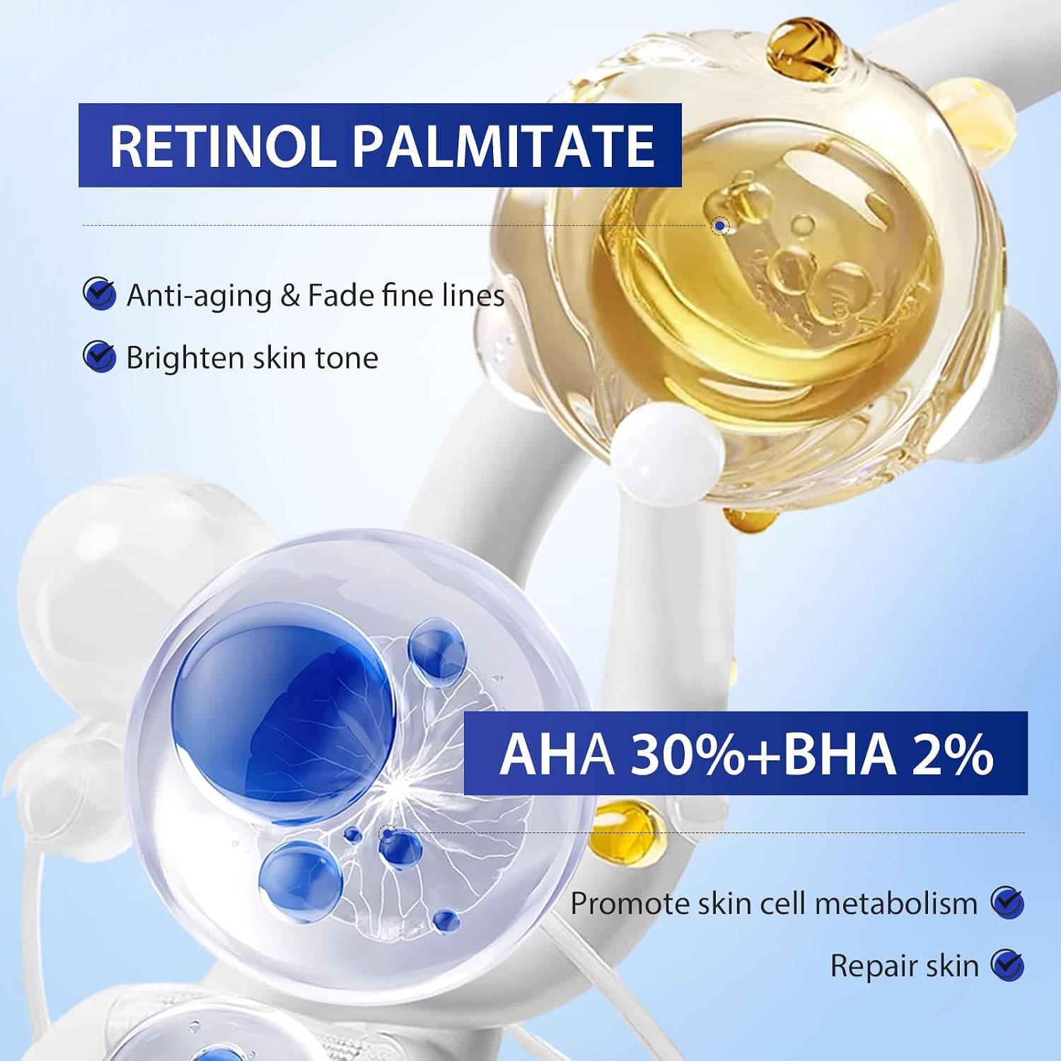Retinol Eye Cream with AHA 30% – Daily Hydrating Wrinkle Treatment for Dark Circles and Under-Eye Skin Care - 4