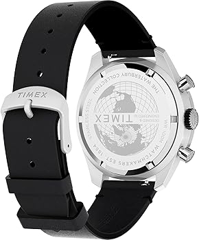 Timex Men's Waterbury Chronograph 41mm Watch - Black Strap Silver