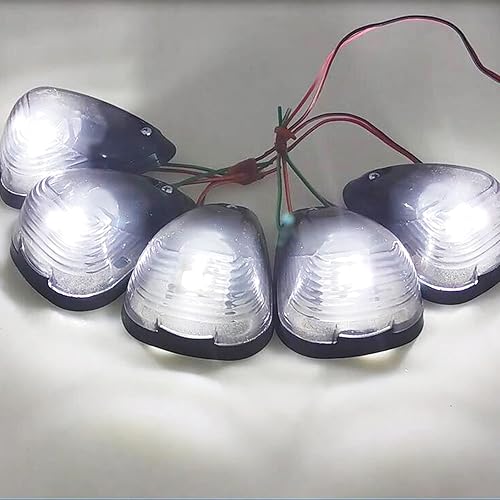 Miniatura 8 de WINETIS 5 luces de marcador de cabina de techo con bombillas LED blancas de repuesto compatible con Ford F150 F250 F350 F450 F550 F650 F750 E150