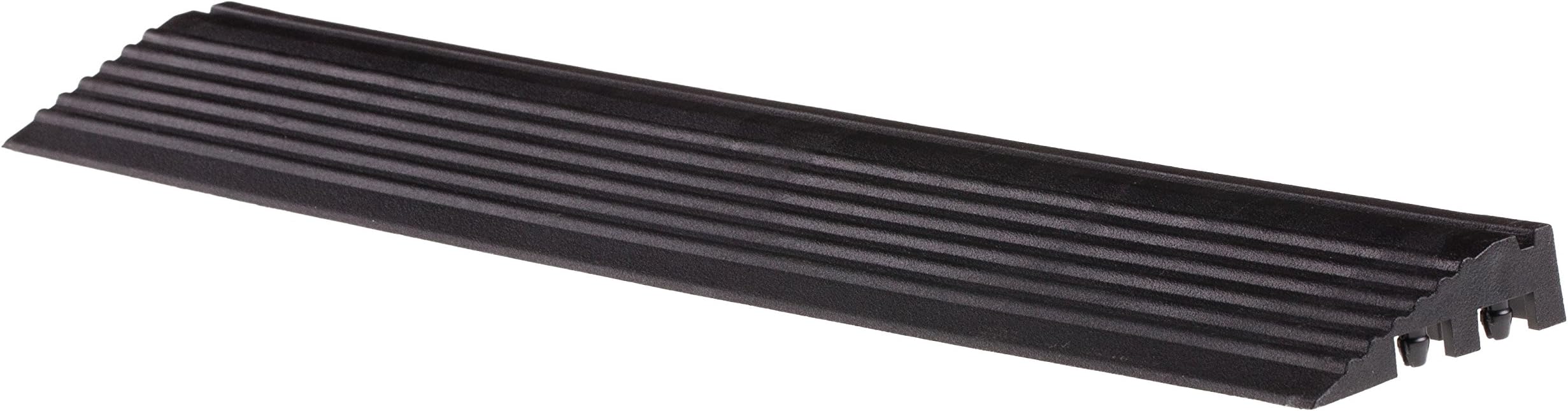 Swisstrax(A504.031.400-9 Ribtrax Modular Flooring Tile, Pegged Edge, Jet Black - (Pack of 9)