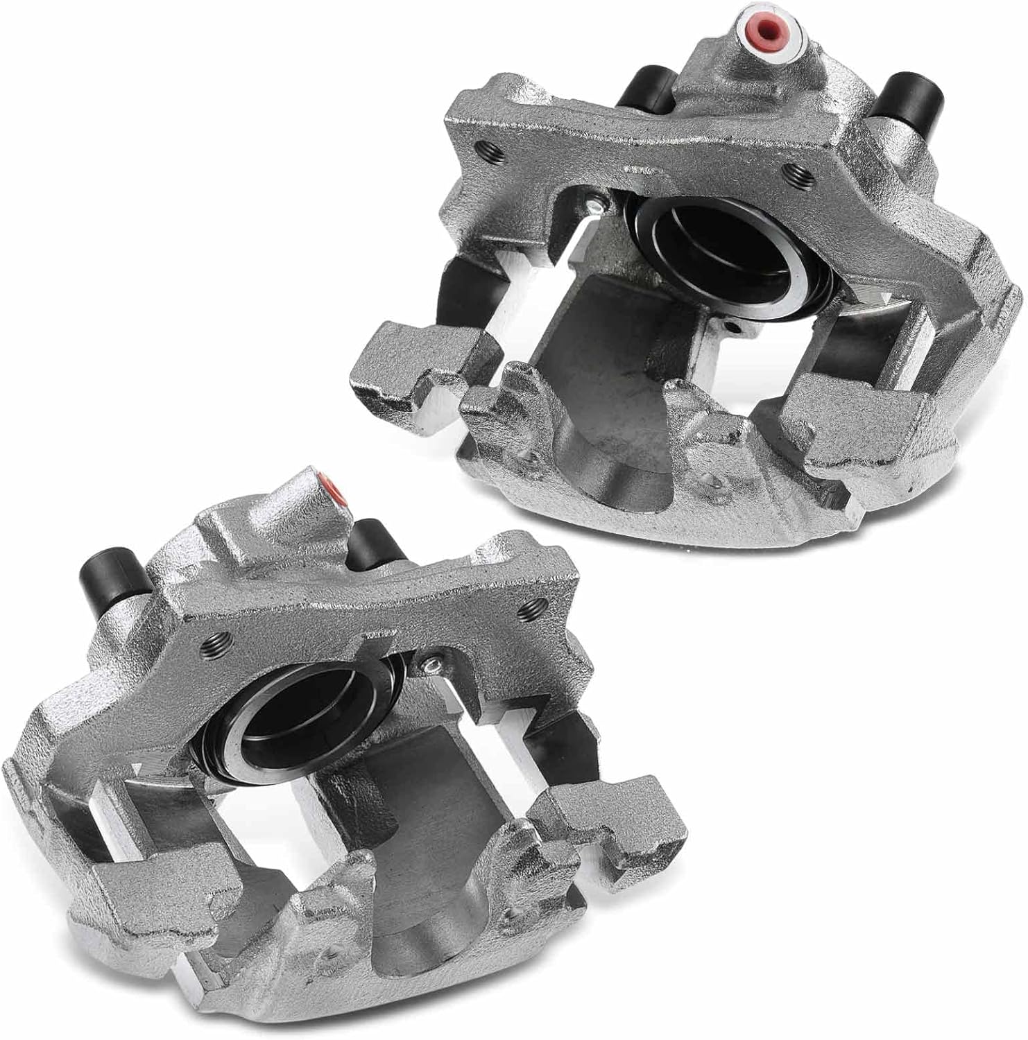 A-Premium Disc Brake Caliper Assembly with Bracket Compatible with Select Mercedes-Benz Models - 4Matic E320 2004-2005 V6 3.2L, E350 2006-2009 V6 3.5L - Front Driver and Passenger Side, 2-PC Set