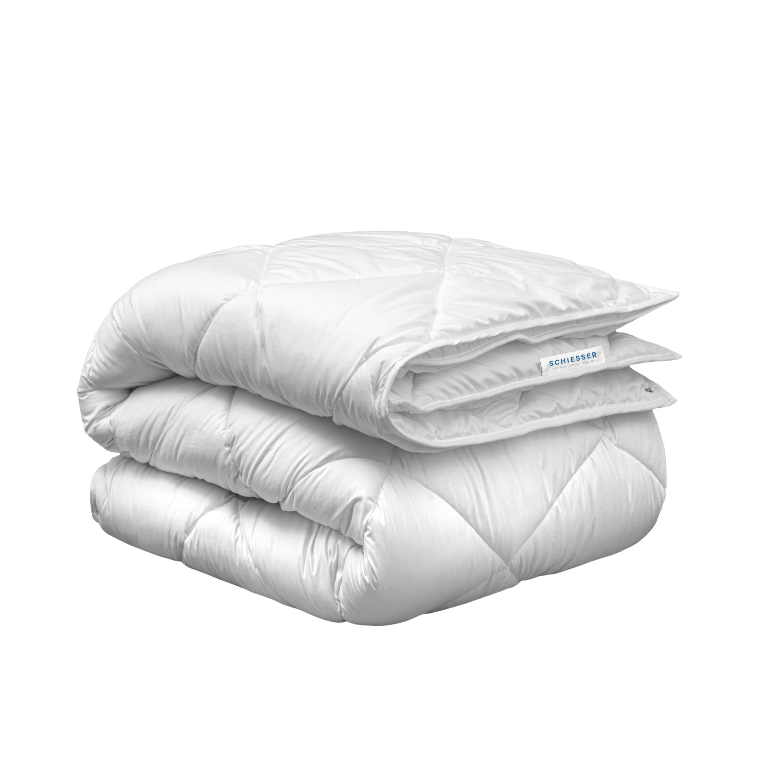 Schiesser 4-Jahreszeiten Bettdecke Lykke | 2-teilige Steppdecke mit Druckknöpfen | Sommerdecke & Übergangsdecke kombinierbar | Oeko-TEX® Standard 100 135x200 cm
