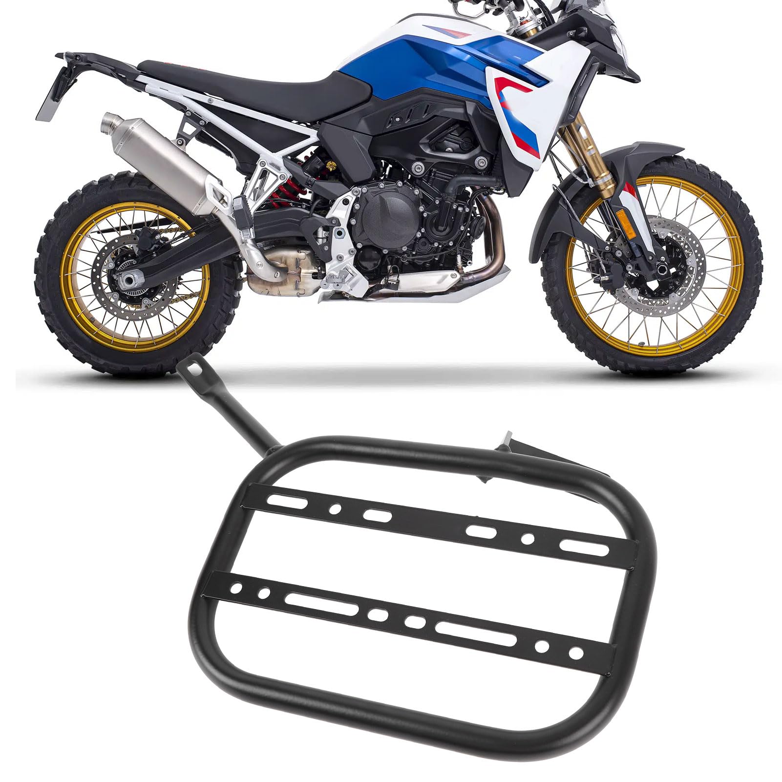 Luocute Motocykl Universal Saddle Work, Batters Stojaki na montaż do F900GS 2023-2025, Motocykle Saddle Caking Stojaków, Mocowanie w Torbie z żelaznym Bagażem, Lewa Strona