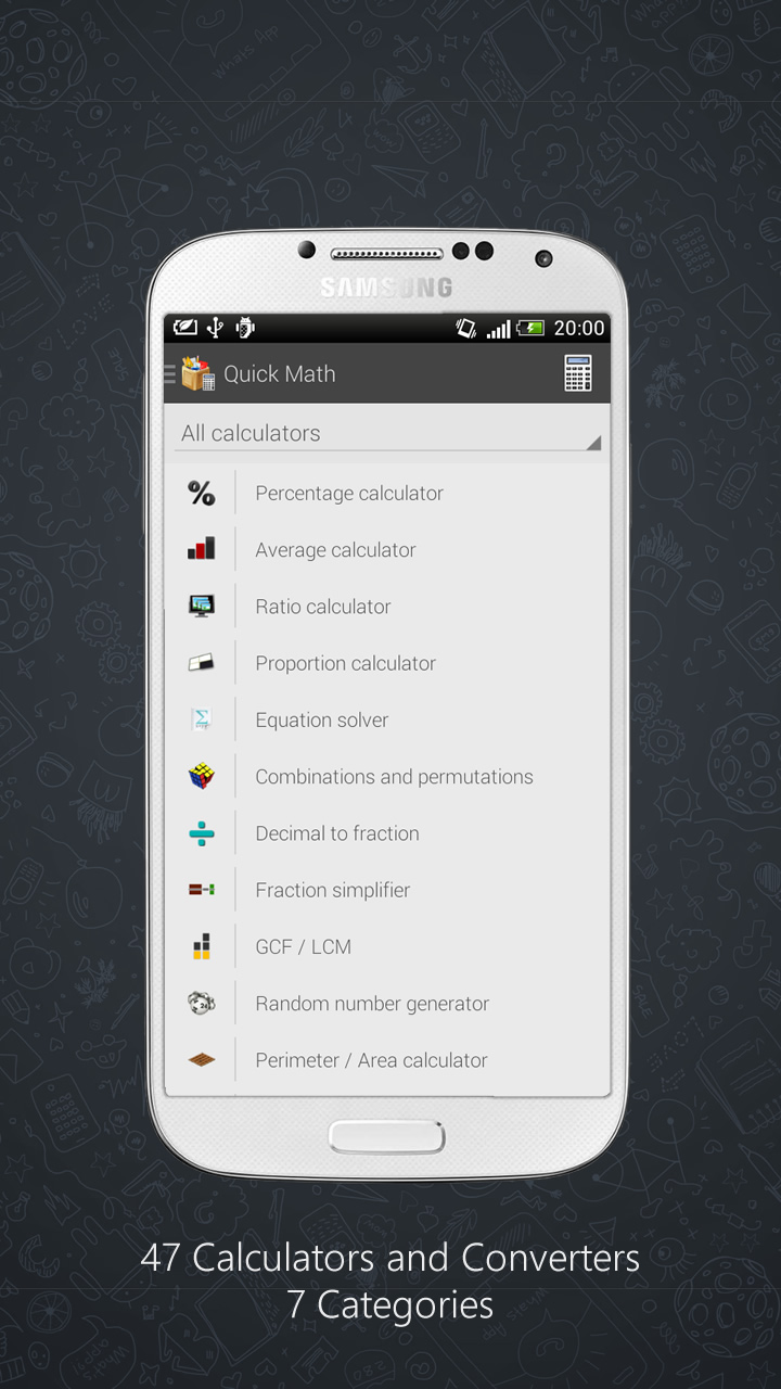 Quick Math - Calculator Pack - App on Amazon Appstore