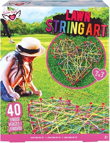 Fashion Angels Kit de arte de cuerdas de césped (12297) Actividad al aire libre para niños a partir de 8 años