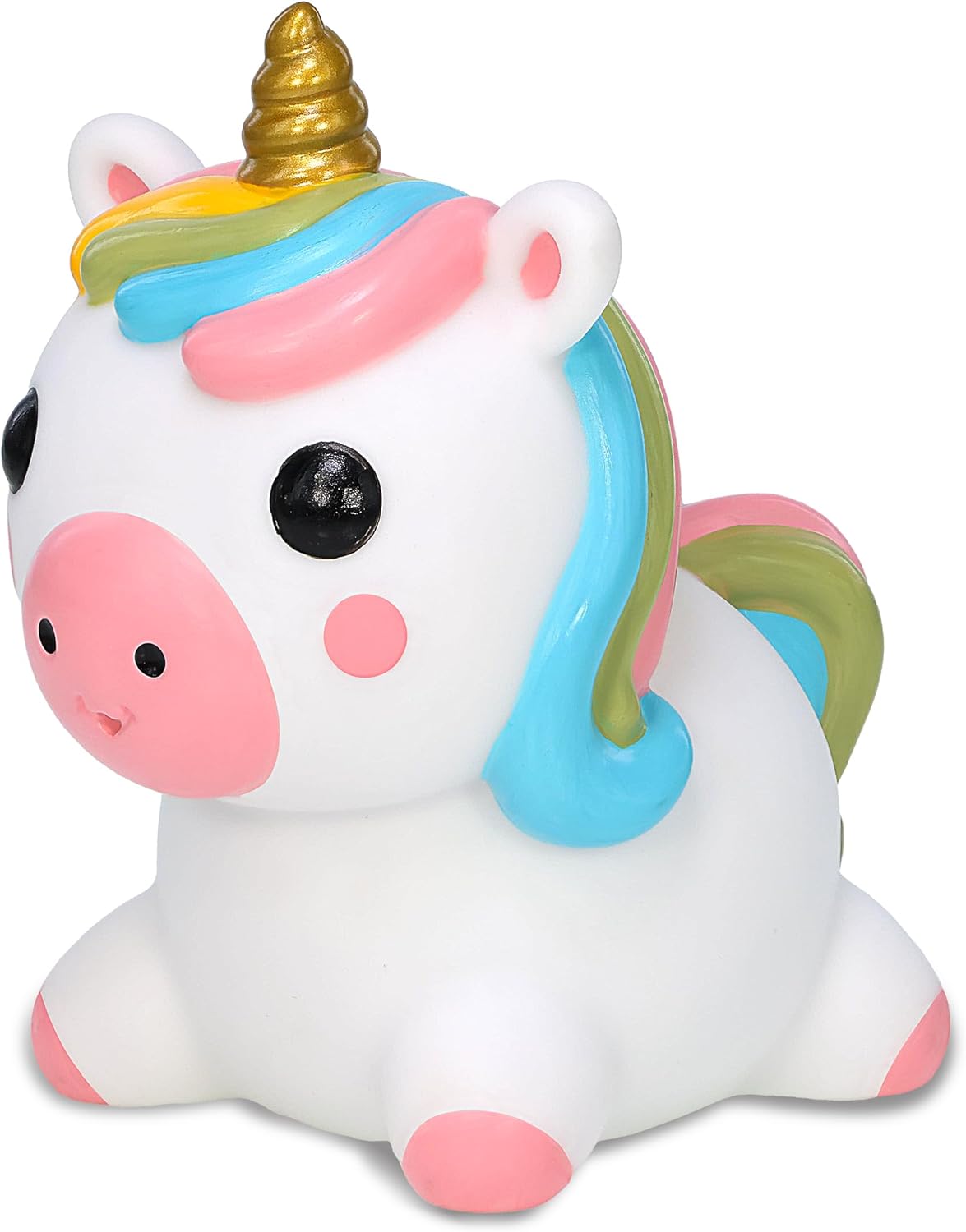 DolliBu Unicorn Bath Buddy Water Squirter Toy - Floating Fantasy Animal Bath Toy for Bathtub, Pool, or Beach, Fun Unicorn Rubber Water Toy for Bath Time - 3 Inches