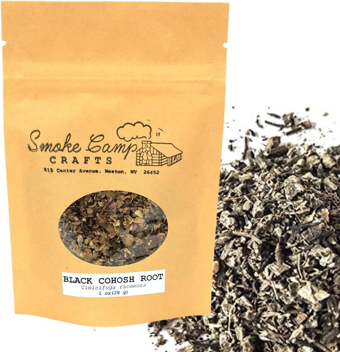 Smoke Camp Crafts | Black Cohosh Root (Cimicifuga racemosa) 1 oz Dried Herb | Hand-Packaged | Made in West Virginia - Image 2