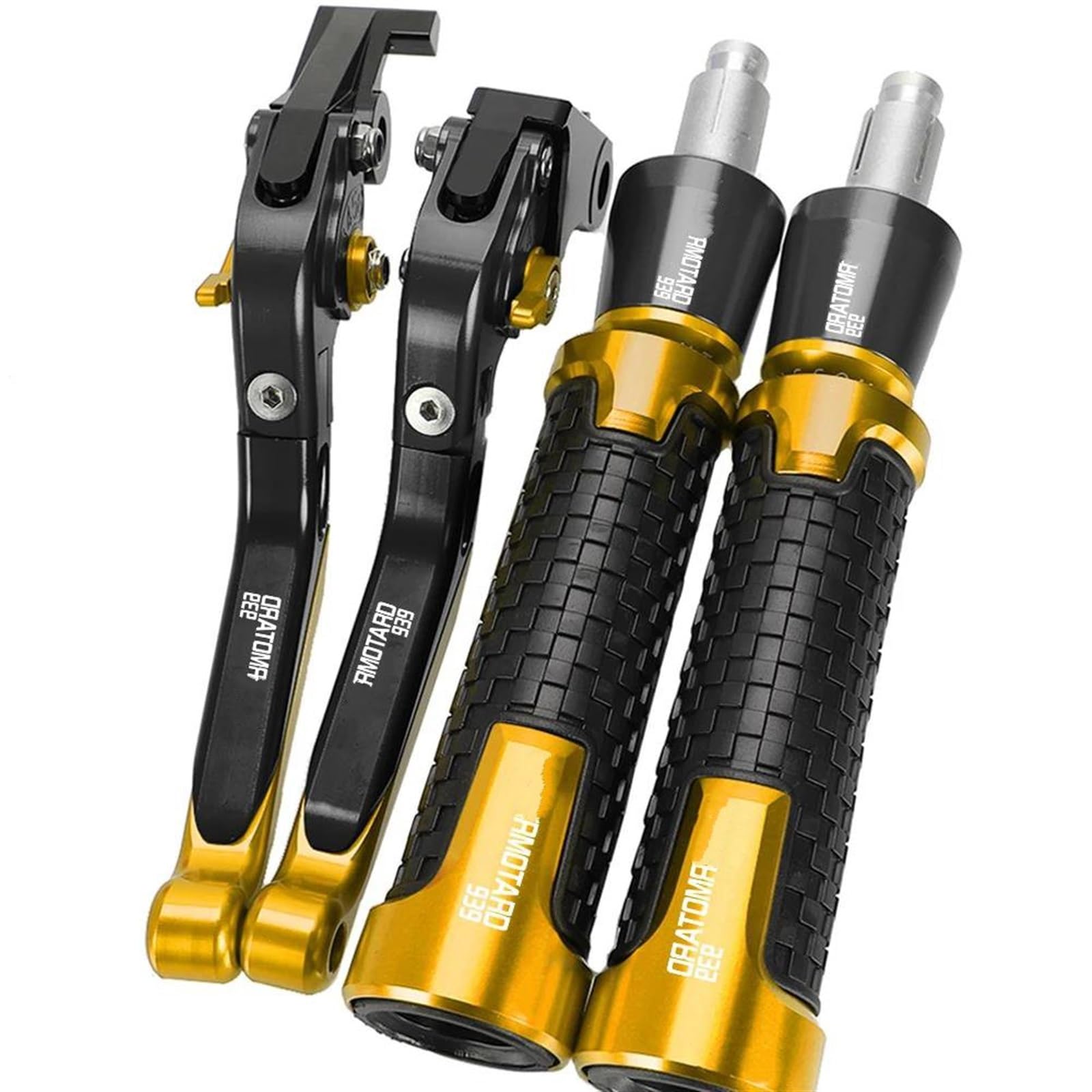 VTAIEX Motorbike Accessories Motorcycle for Ducati for HYPERMOTARD939 for Hypermotard 939 2018 Brake Clutch Levers Handle Handlebar Grips Acessories(Yellow)