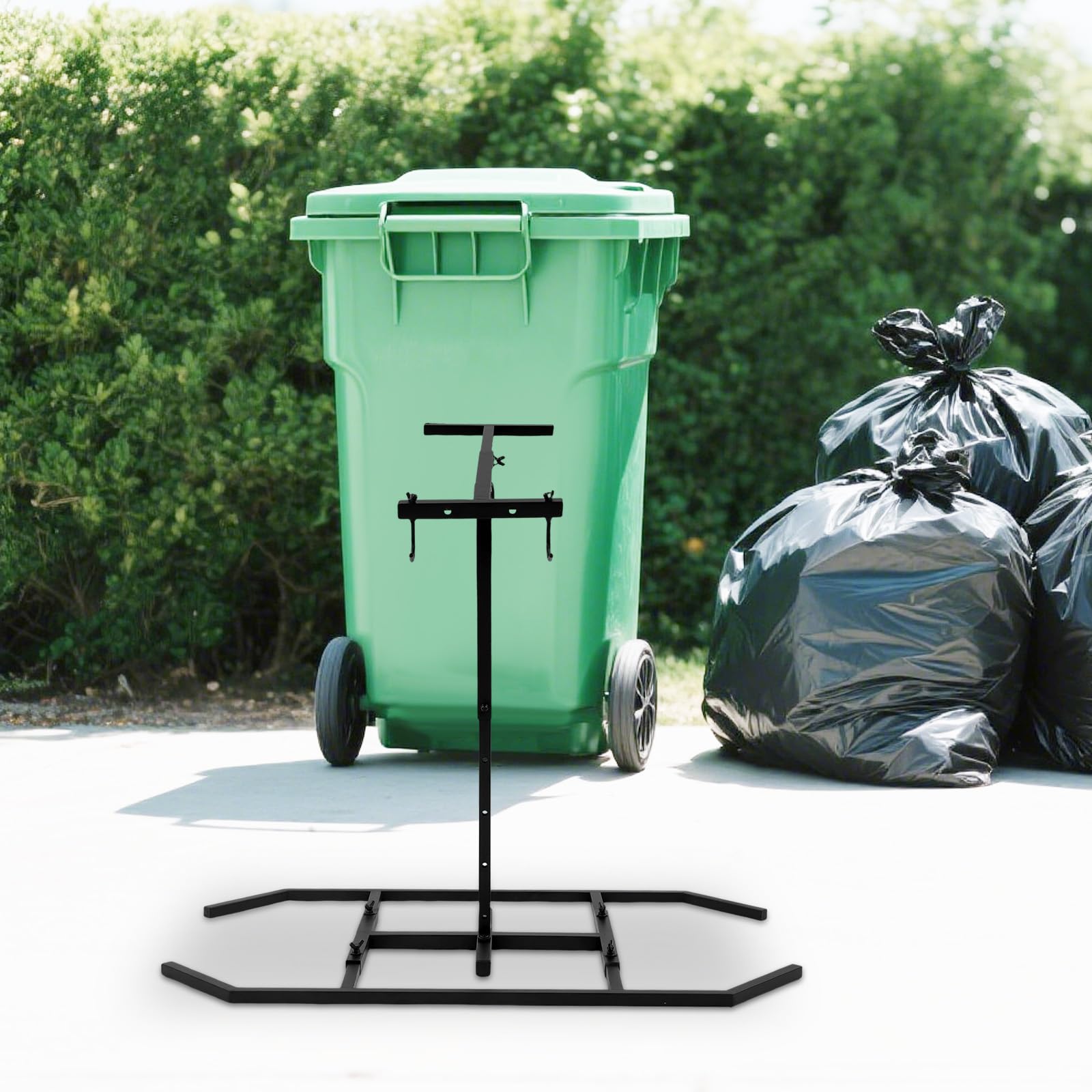 Prensador de basura manual para el hogar, compactador de basura ajustable de metal, trituradora de residuos, herramienta de mano de reciclaje con diseño que ahorra espacio para el hogar, la