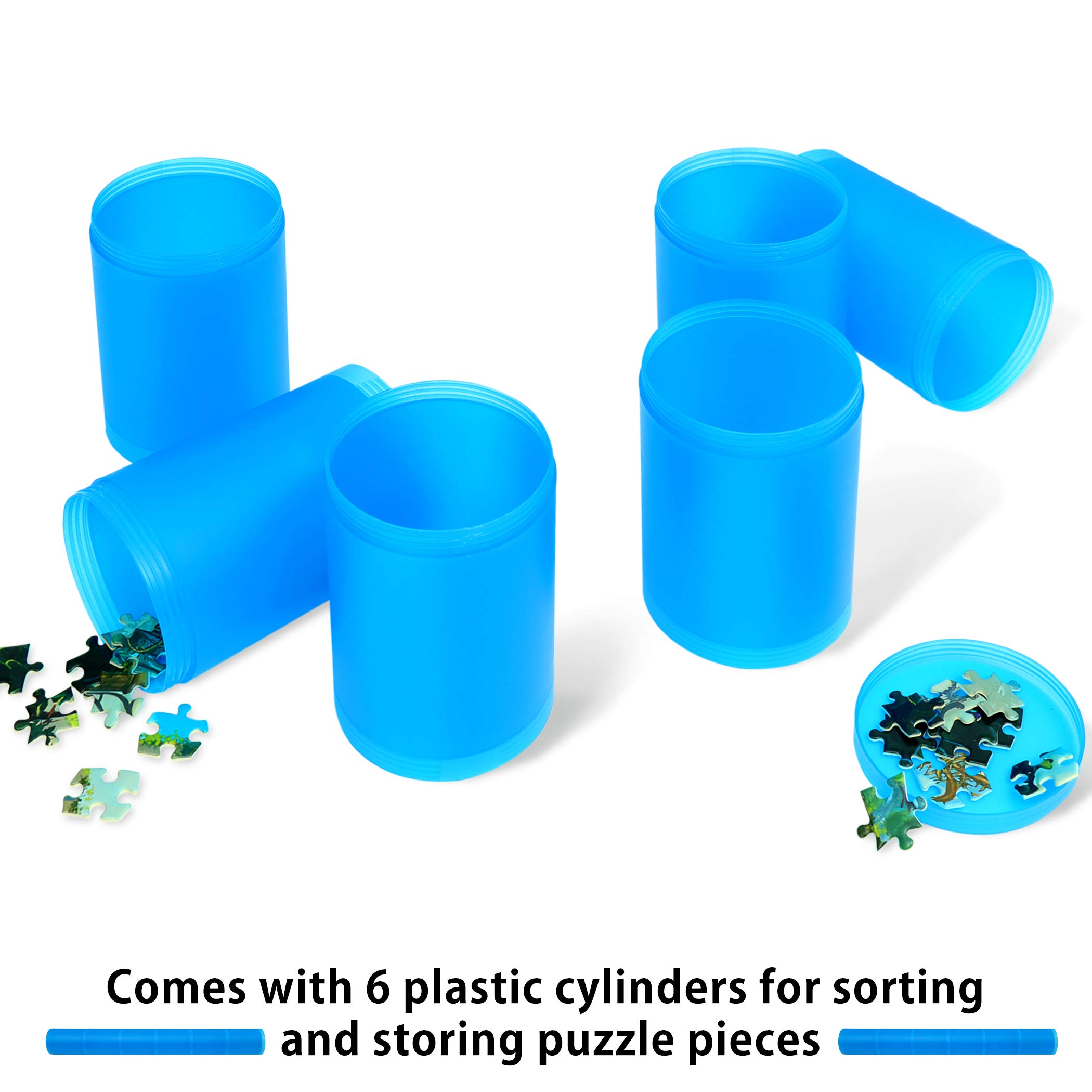 LAVIEVERT Neopren doppelseitige Puzzle-Puzzle-Rollmatte, Puzzle-Aufbewahrungssparer mit Hilfsleinen und Aufbewahrungstasche, für bis zu 1500 Stück, schwarz & Khaki LAVIEVERT Neopren doppelseitige Puzzle-Puzzle-Rollmatte, Puzzle-Aufbewahrungssparer mit Hilfsleinen und Aufbewahrungstasche, für bis zu 1500 Stück, schwarz & Khaki