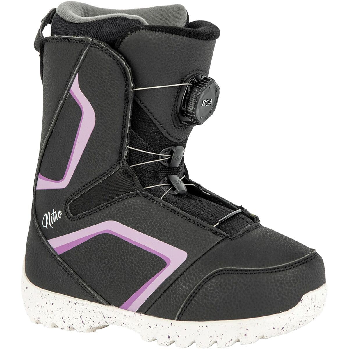 Nitro Droid Boa Youth Snowboard Boots (Purple/White) 2022 (2)