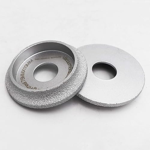 Miniatura 6 de SHDIATOOL Altura de la rueda de diamante de mano de perfil de 3 pulgadas, 0.394in, molienda de borde semibullnose para piedra mármol granito roca