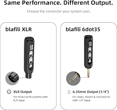 Pro Audio Bluetooth Bundle: 6dot35 (1/4) Output + XLR Output Wireless Adapters