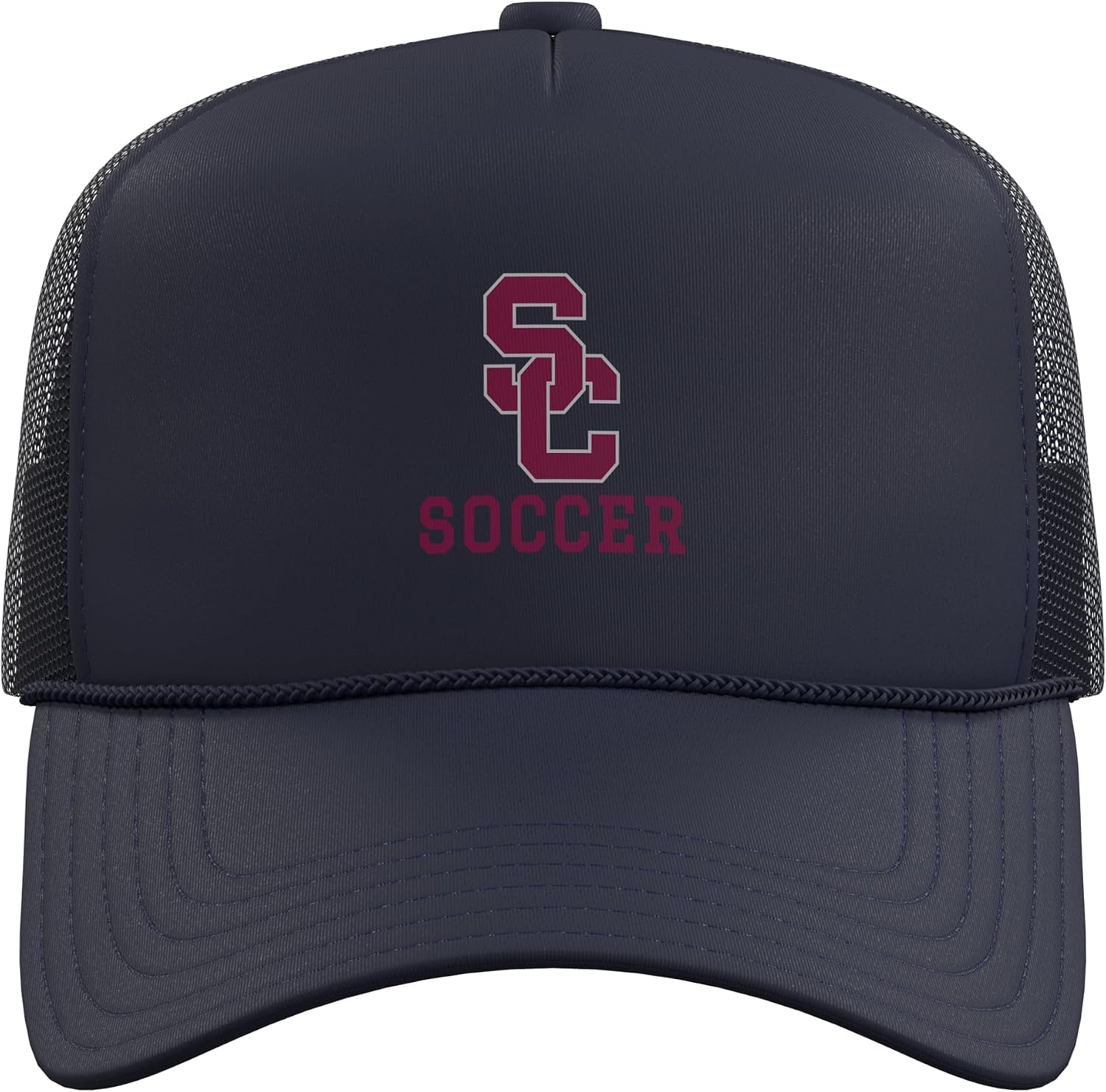 Station Camp High School Bison Soccer Trucker Hat with Adjustable Mesh Back image 2
